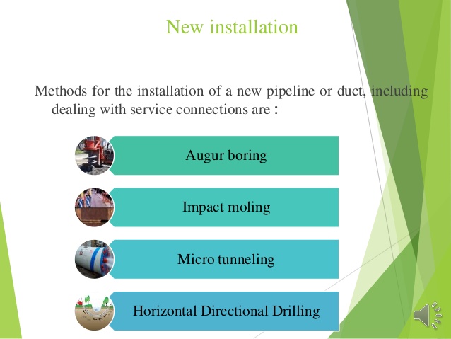 trenchless pipe installation methods